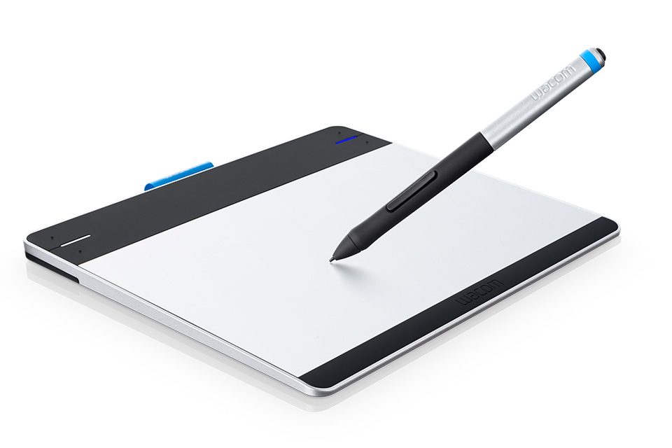 Grafiktablett mit Stift. Ein sehr einfaches und effektives Werkzeug für Fotobearbeitung.
