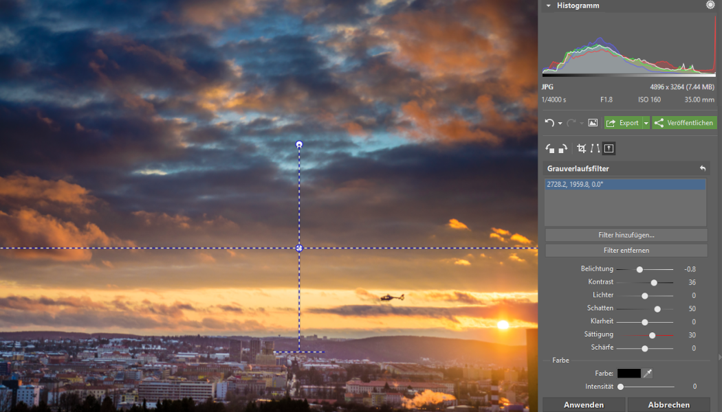 So Verwenden Sie Den Verlaufsfilter Beim Bearbeiten Von Fotos