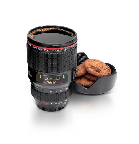 Objektiv-Thermotasse – 13 €. (amazon.de)