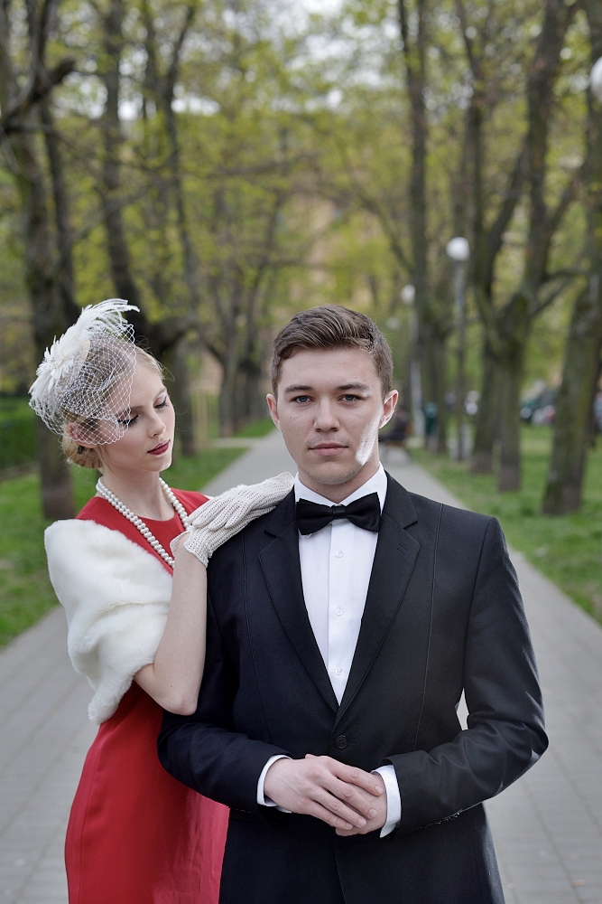 Bild: Die Dame links hat während der Exposition die Augen geschlossen, was nicht beabsichtigt war. Foto: Majo Eliáš.