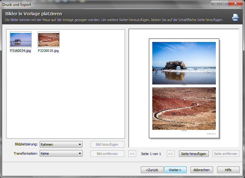 Verschiedene Bilder Auf Eine Seite Drucken
