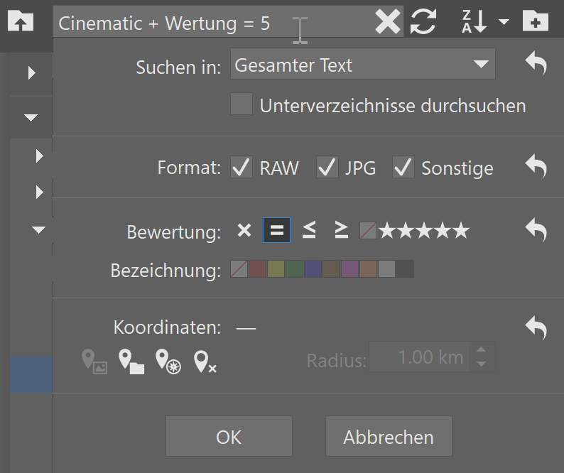 So arbeiten Sie mit dem Katalog in Zoner Photo Studio X