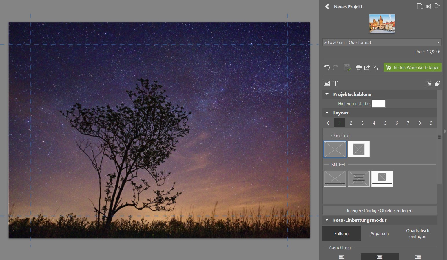 Fotoprodukte mit den eigenen Fotos