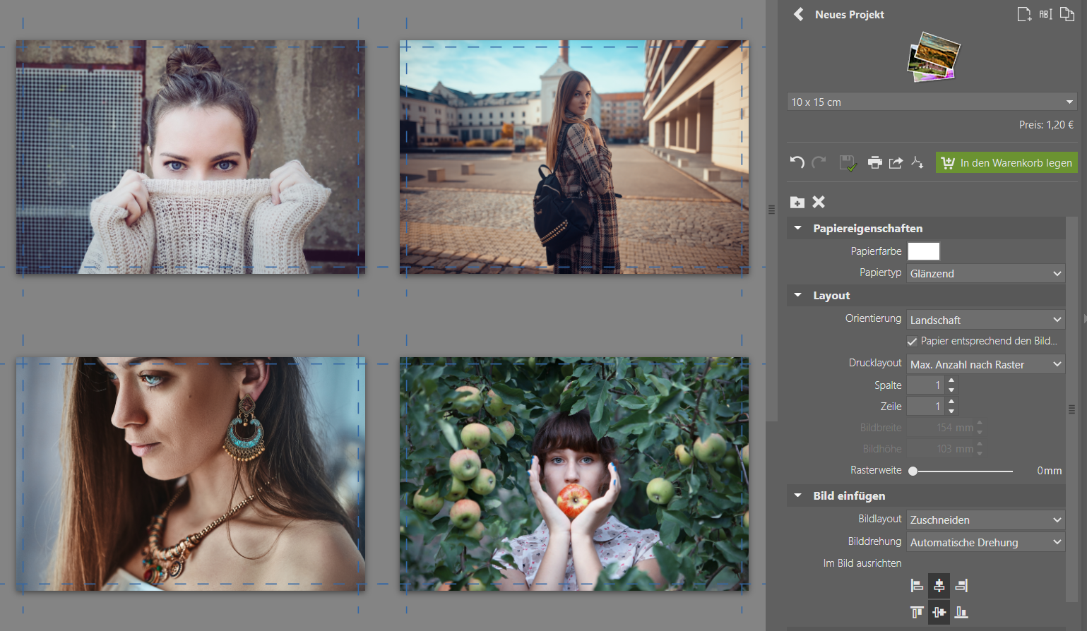 Fotoprodukte mit den eigenen Fotos