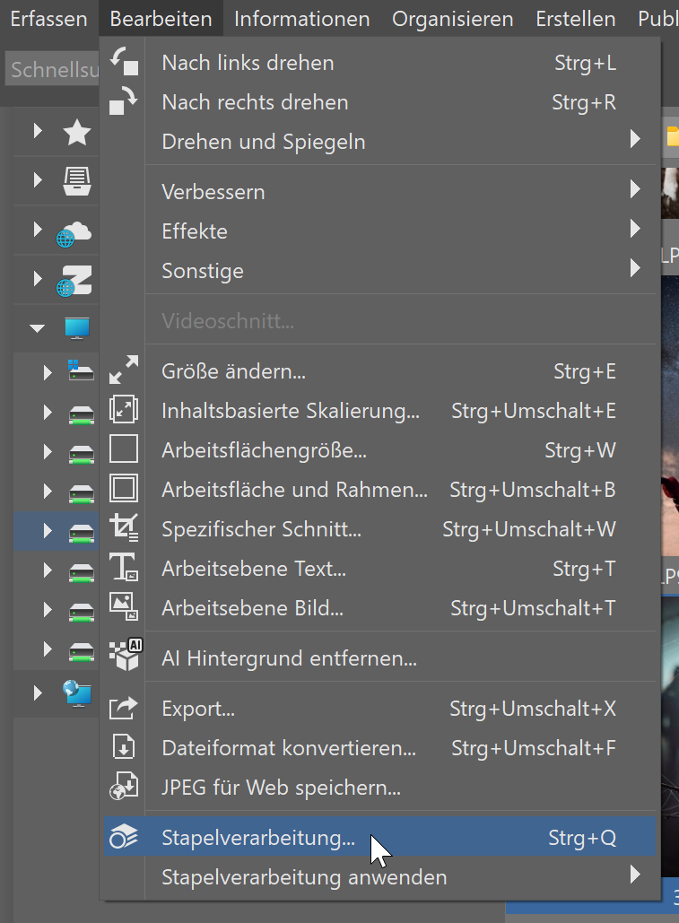 Stapelverarbeitung