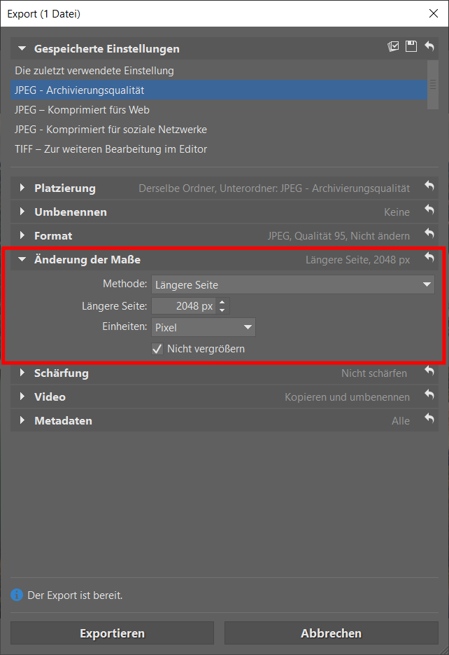 Ändern Sie die Bildgröße. Wir zeigen Ihnen 3 Möglichkeiten