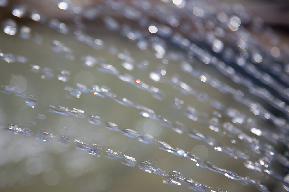 Detailaufnahme der Wasserstrahlen.