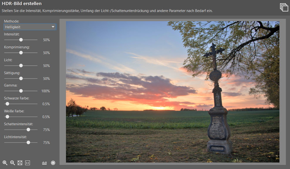 HDR: Experimentieren Sie und finden Sie heraus, wie sich einzelnen Parameter bei der Verschiebung verhalten.