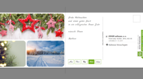 Erstellen Sie individuelle Postkarten zu Weihnachten