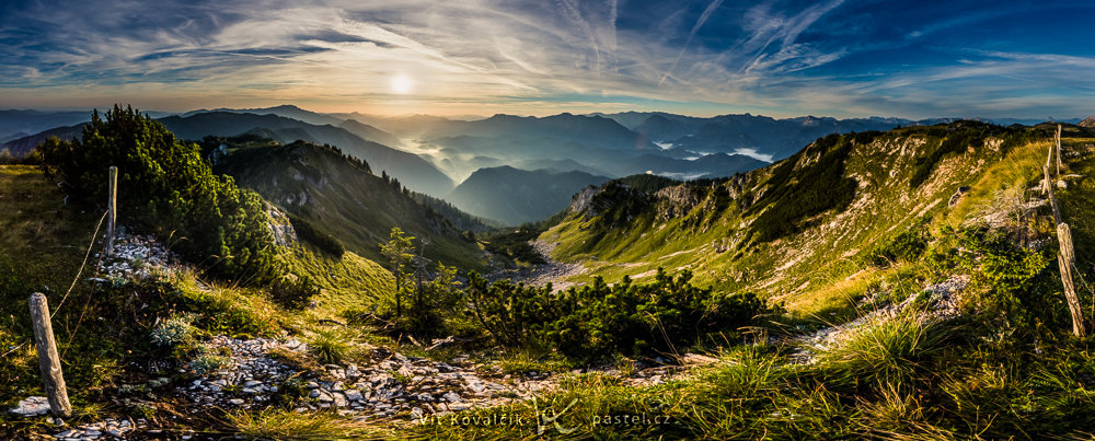 Wie man bei Nebel fotografiert: Panoramaaufnahme.