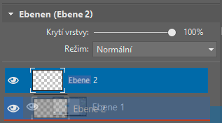 Produkte ausschneiden und auf einen anderen Hintergrund übertragen: Verschiebung der neuen Ebene weiter nach unten.