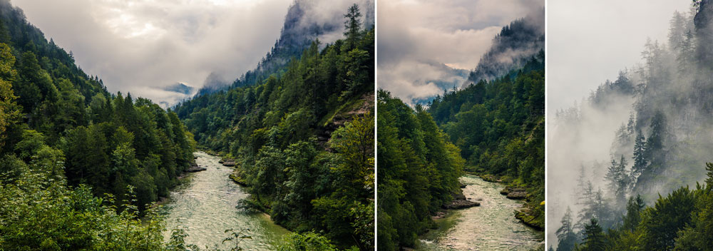 Landschaften unter unterschiedlichen Bedingungen fotografieren - verschiedenen brennweitern