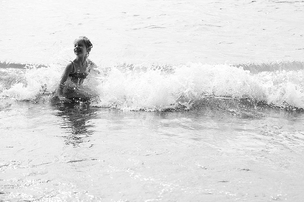 Kinder bei Gegenlicht fotografieren - am Meer