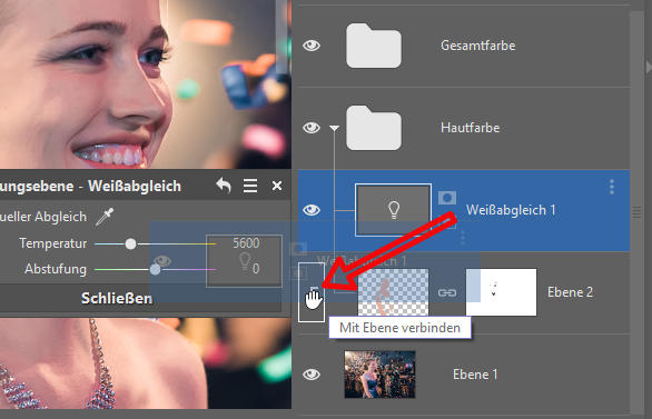 Korrigieren Sie die Hautfarbe auf Ihren Fotos - Weissabgleich