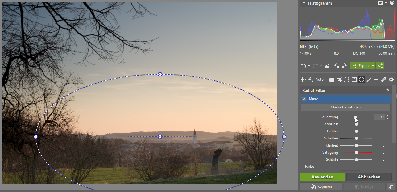 radial filter