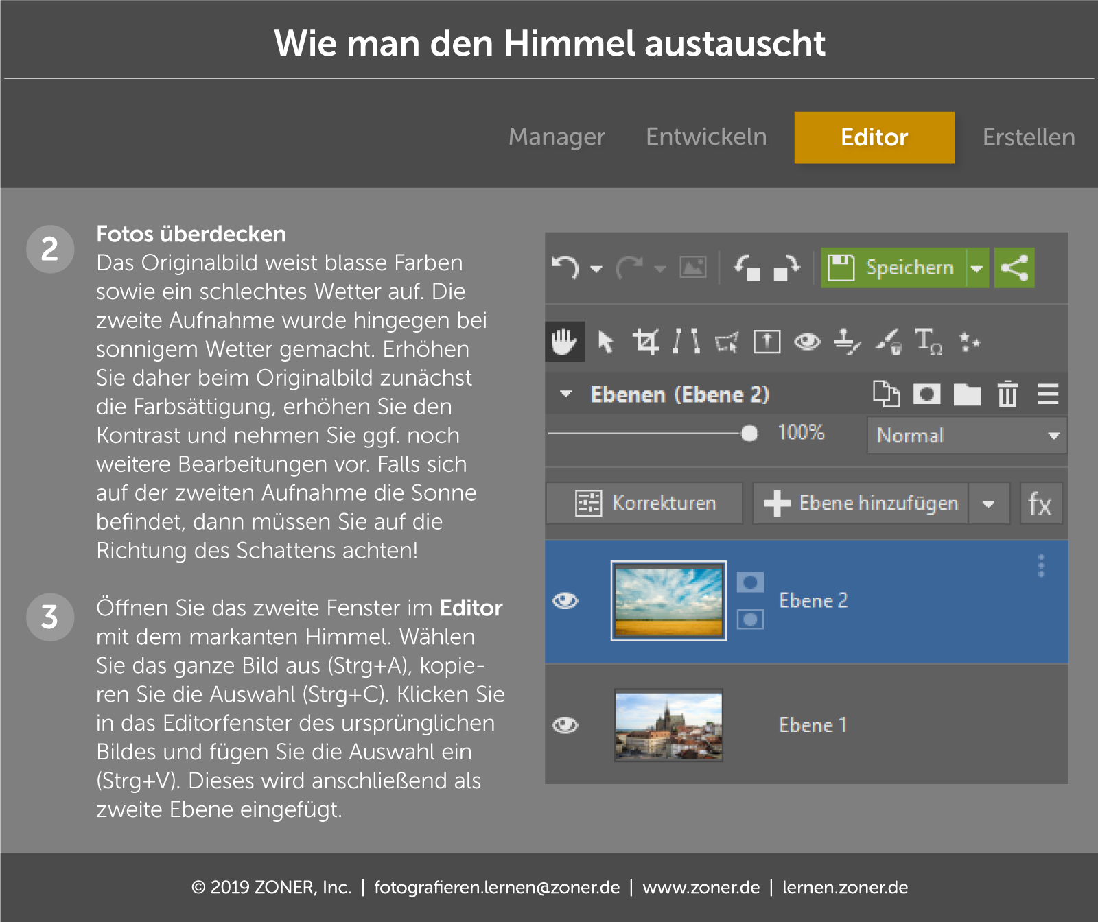 himmel editor fotografie