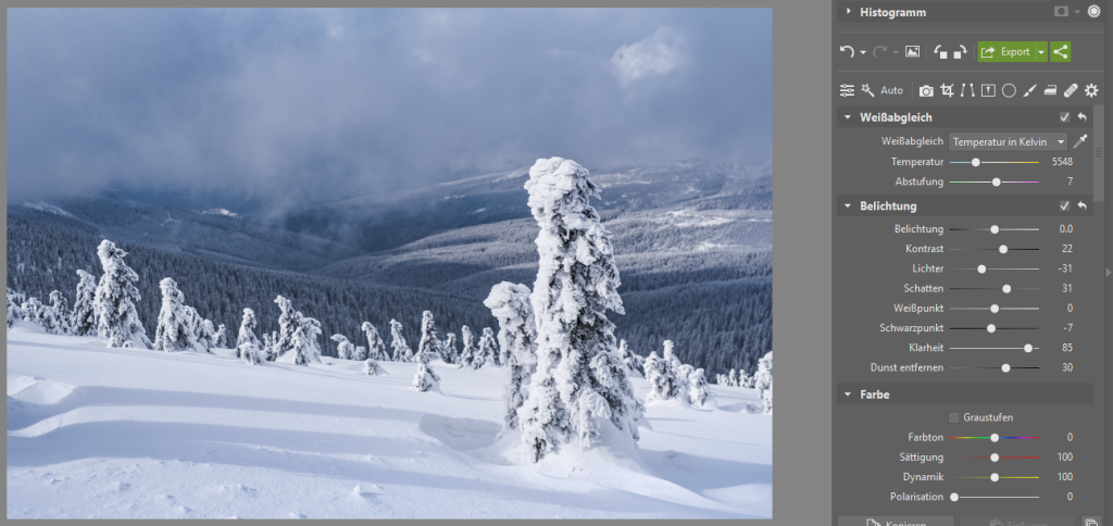 Peppen Sie Ihre Winterfotos auf - belichtung