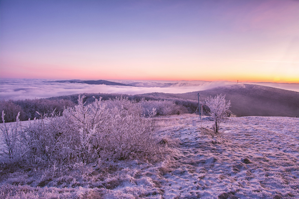 Winteraufnahmen im Freien - Javorina inversion