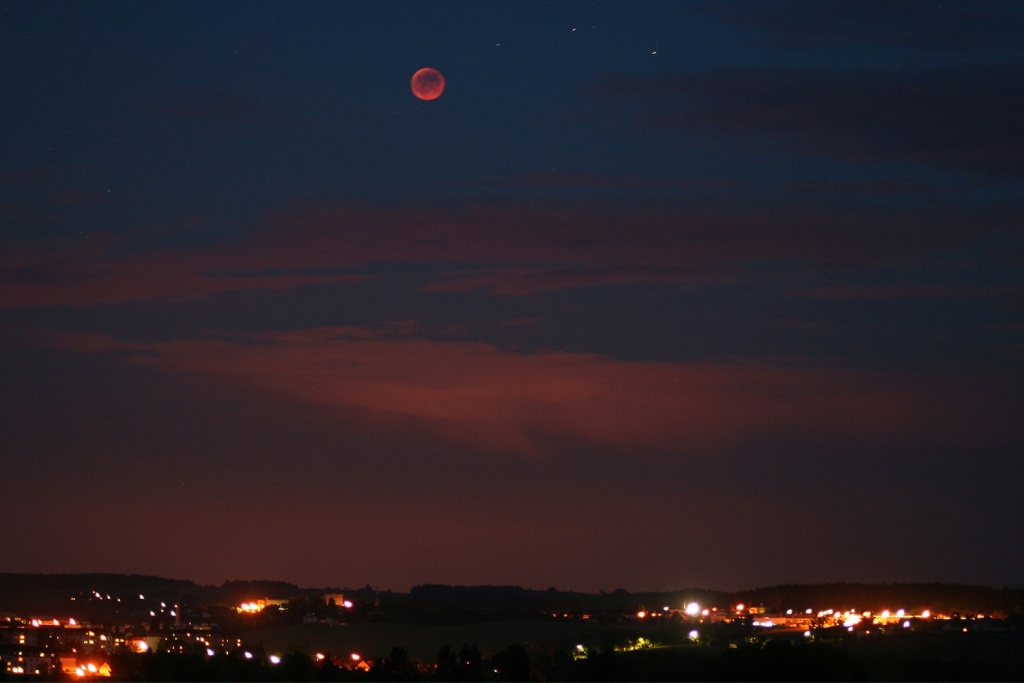 Die Mondfinsternis fotografieren - langere brennweite