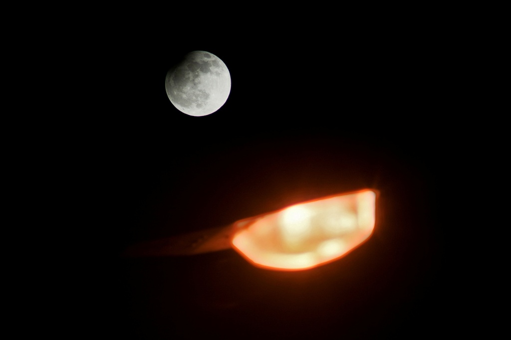 Die Mondfinsternis fotografieren - licht