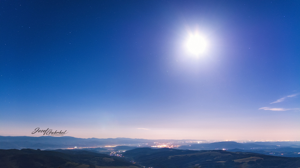 Landschaften bei Nacht fotografieren - mond