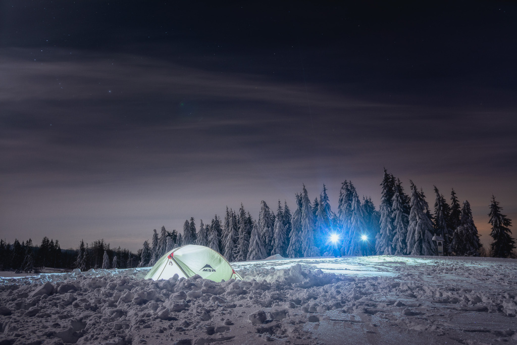 Landschaften bei Nacht fotografieren - zelt