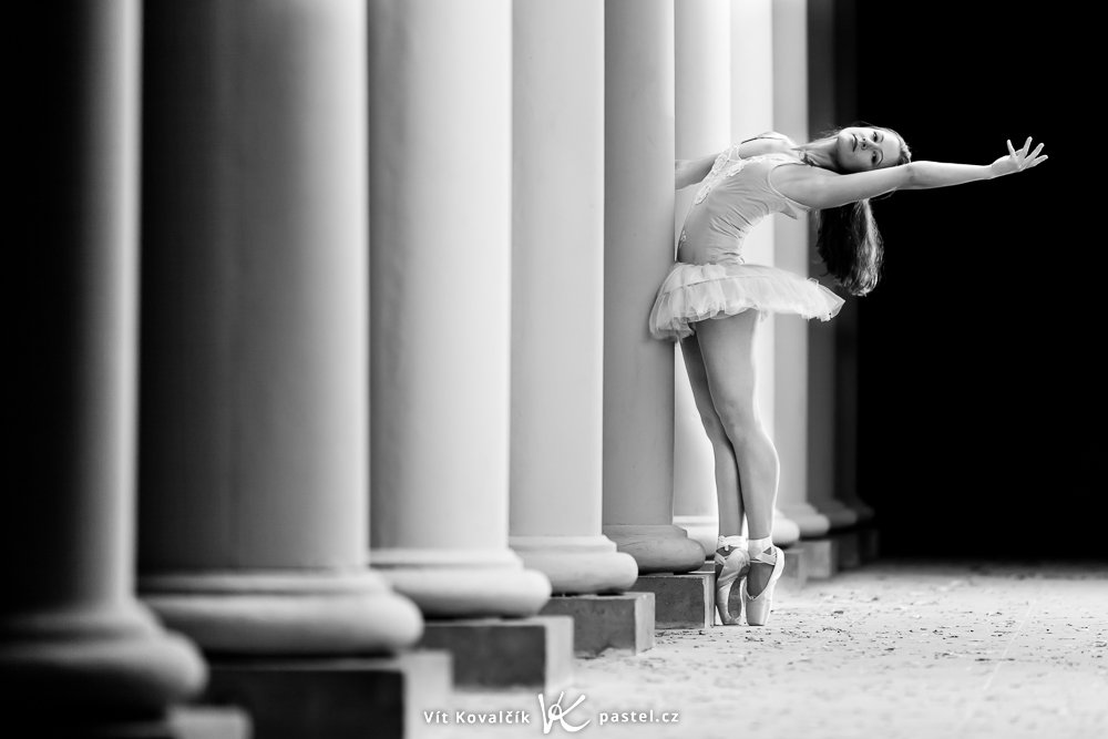 Models fotografieren II - saulengang