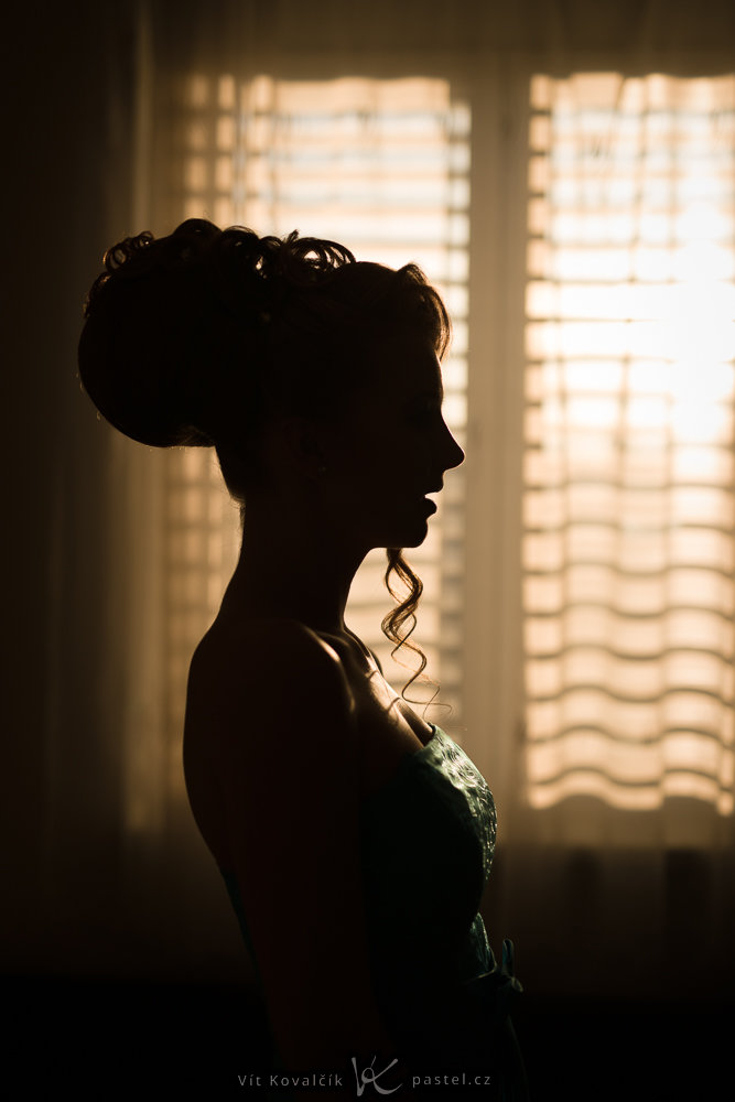 Models fotografieren II - silhouette mit fenster