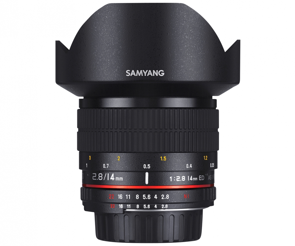 Fotokamera und Objektiv für Landschaftsfotografie - Samyang 14mm