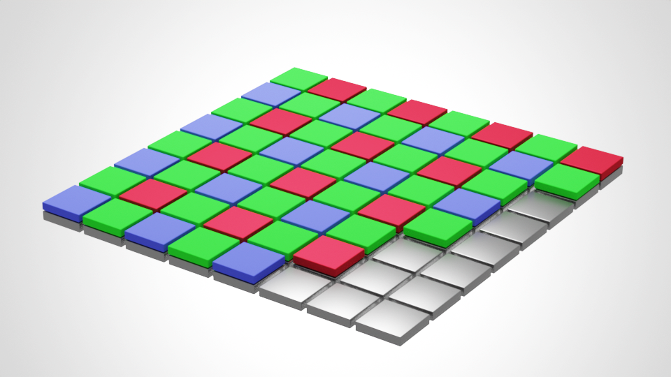 Sensor-Technologie - bayer matrix