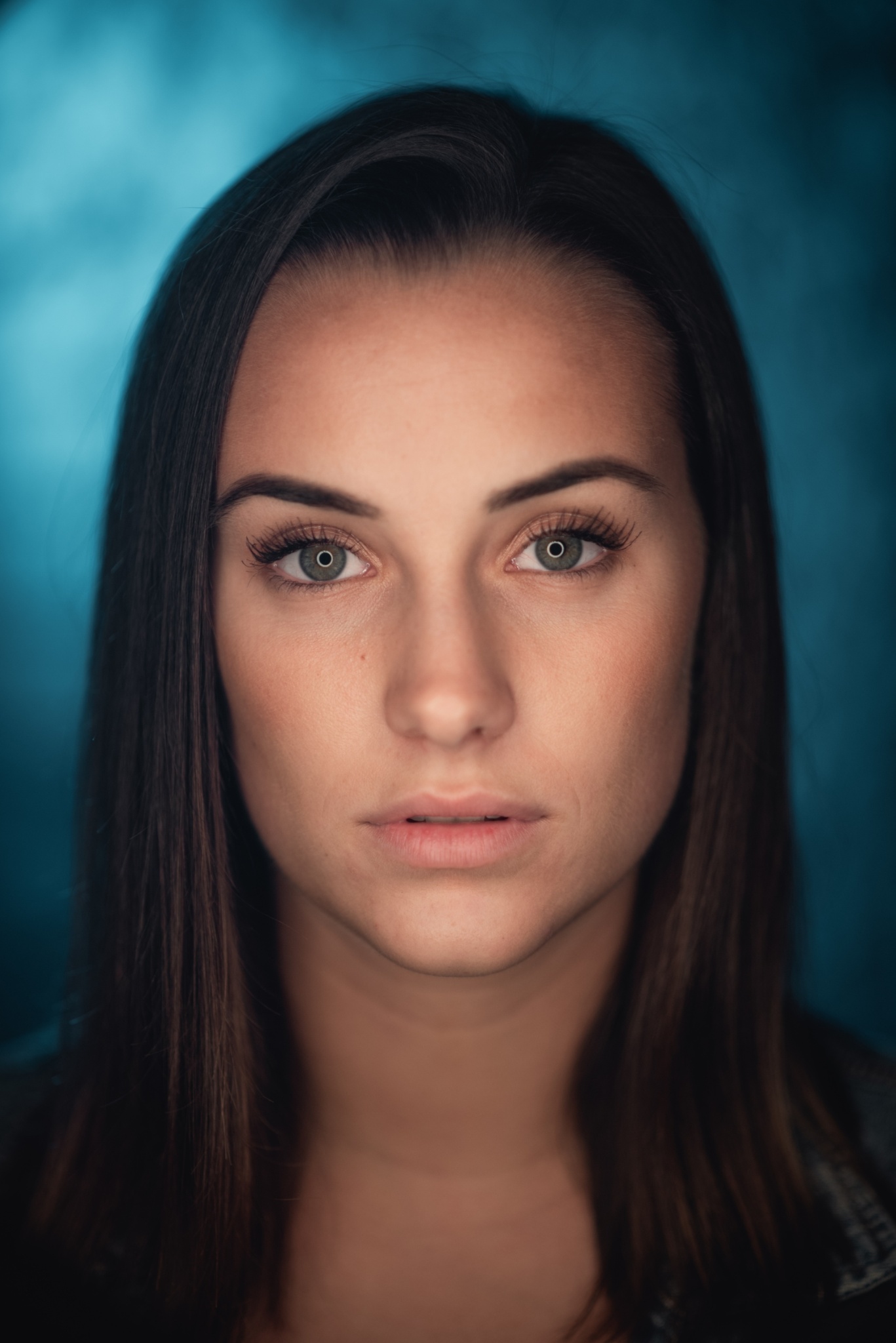Portrait mit LED-Ringlicht