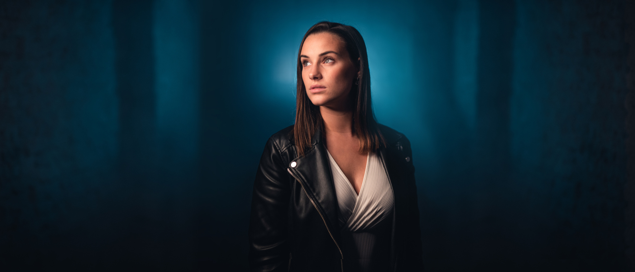 Portrait mit LED-Ringlicht