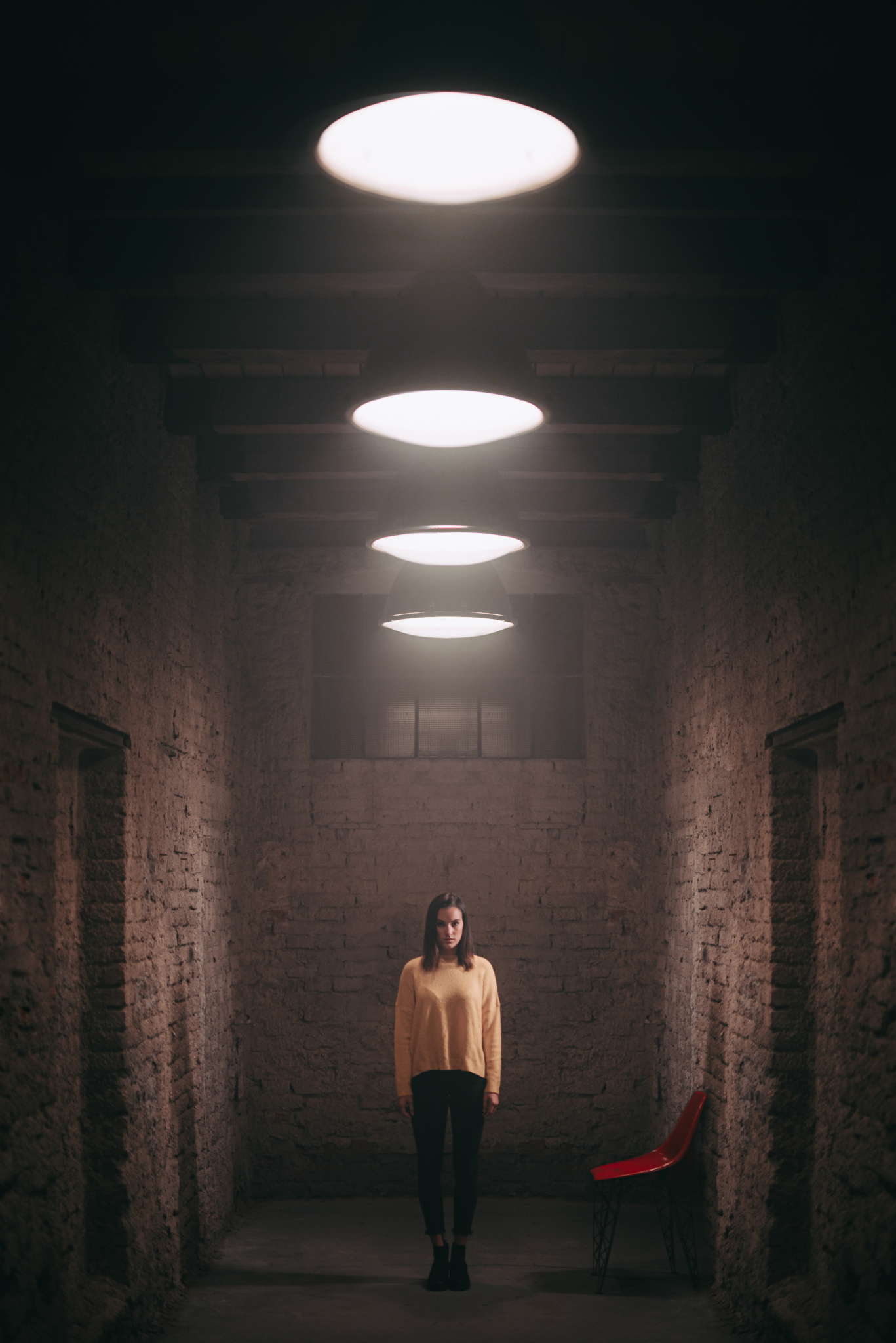 Portrait mit LED-Ringlicht