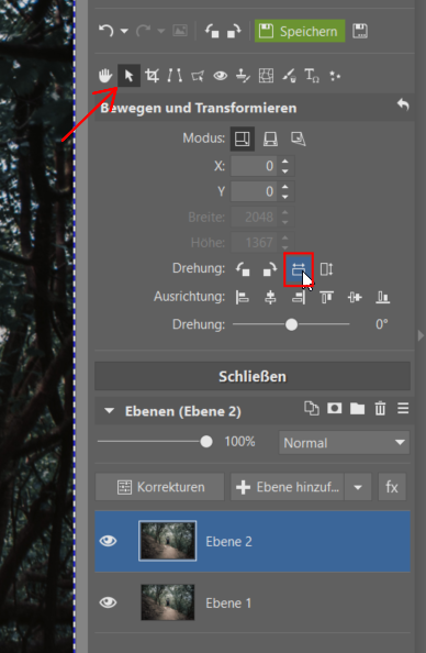 So erreichen Sie eine perfekte Symmetrie: Der Editor hilft Ihnen dabei