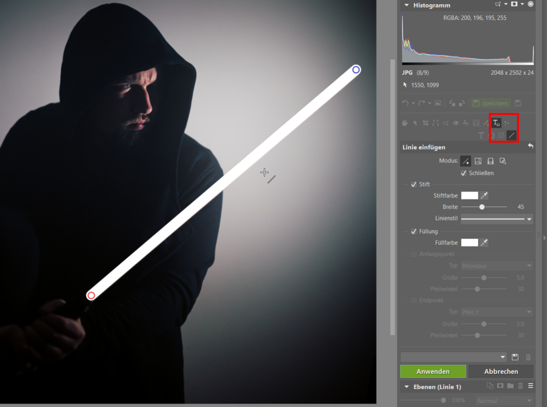 Star Wars Special: Fügen Sie Ihrem Foto ein Lichtschwert hinzu