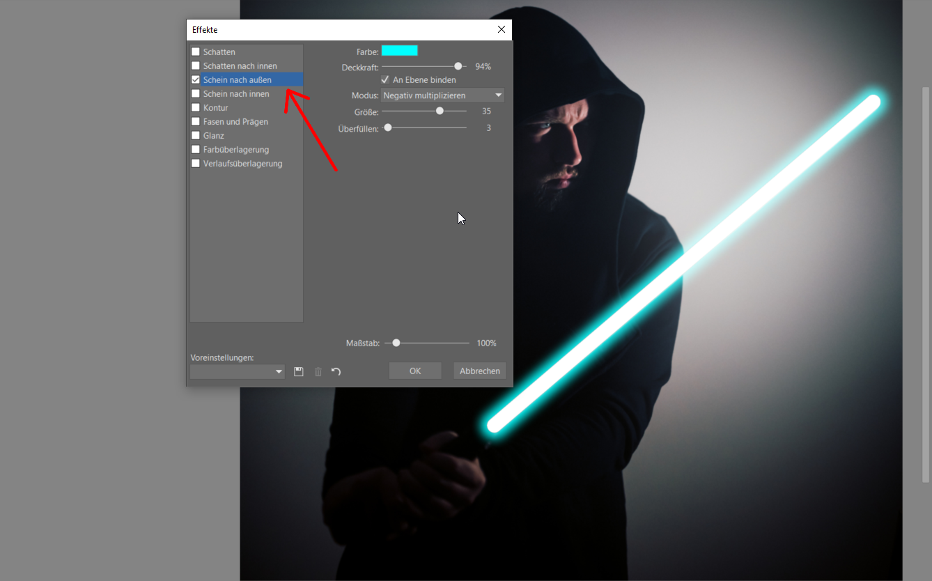 Star Wars Special: Fügen Sie Ihrem Foto ein Lichtschwert hinzu