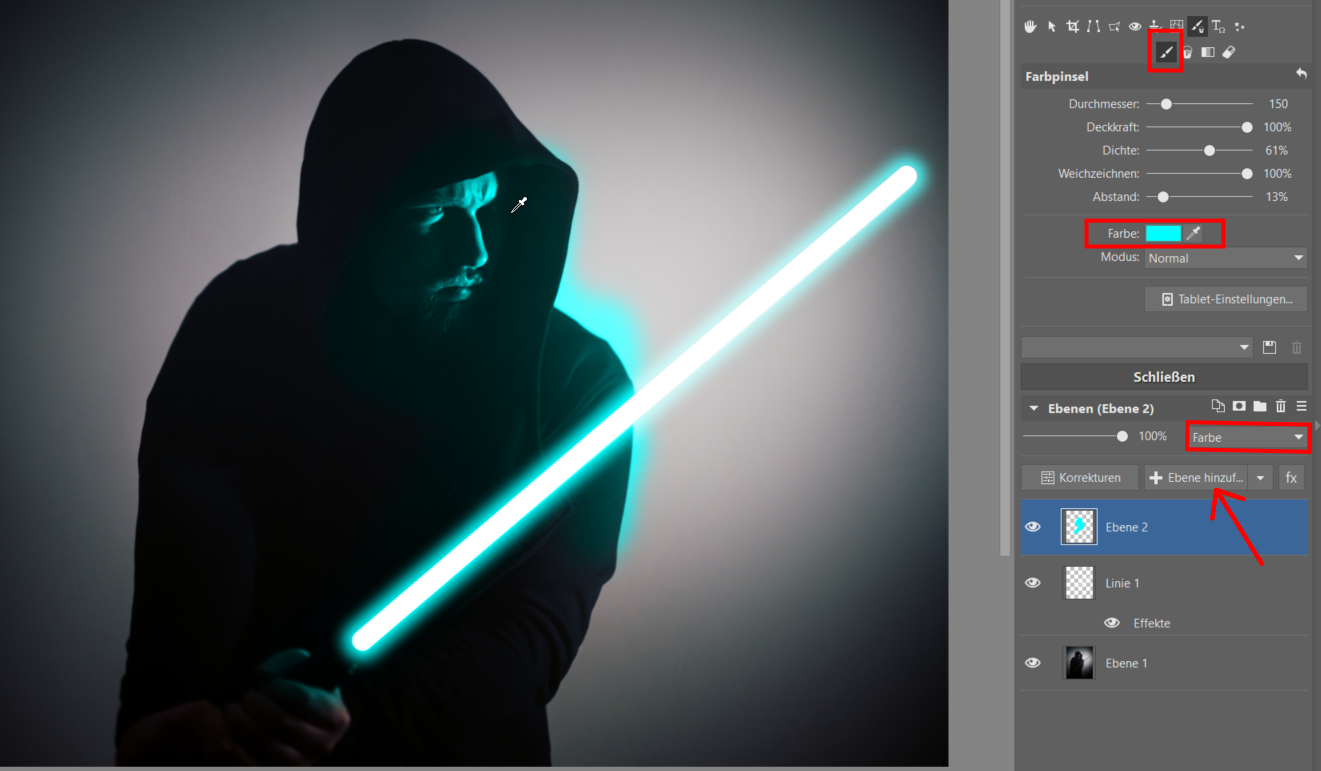 Star Wars Special: Fügen Sie Ihrem Foto ein Lichtschwert hinzu