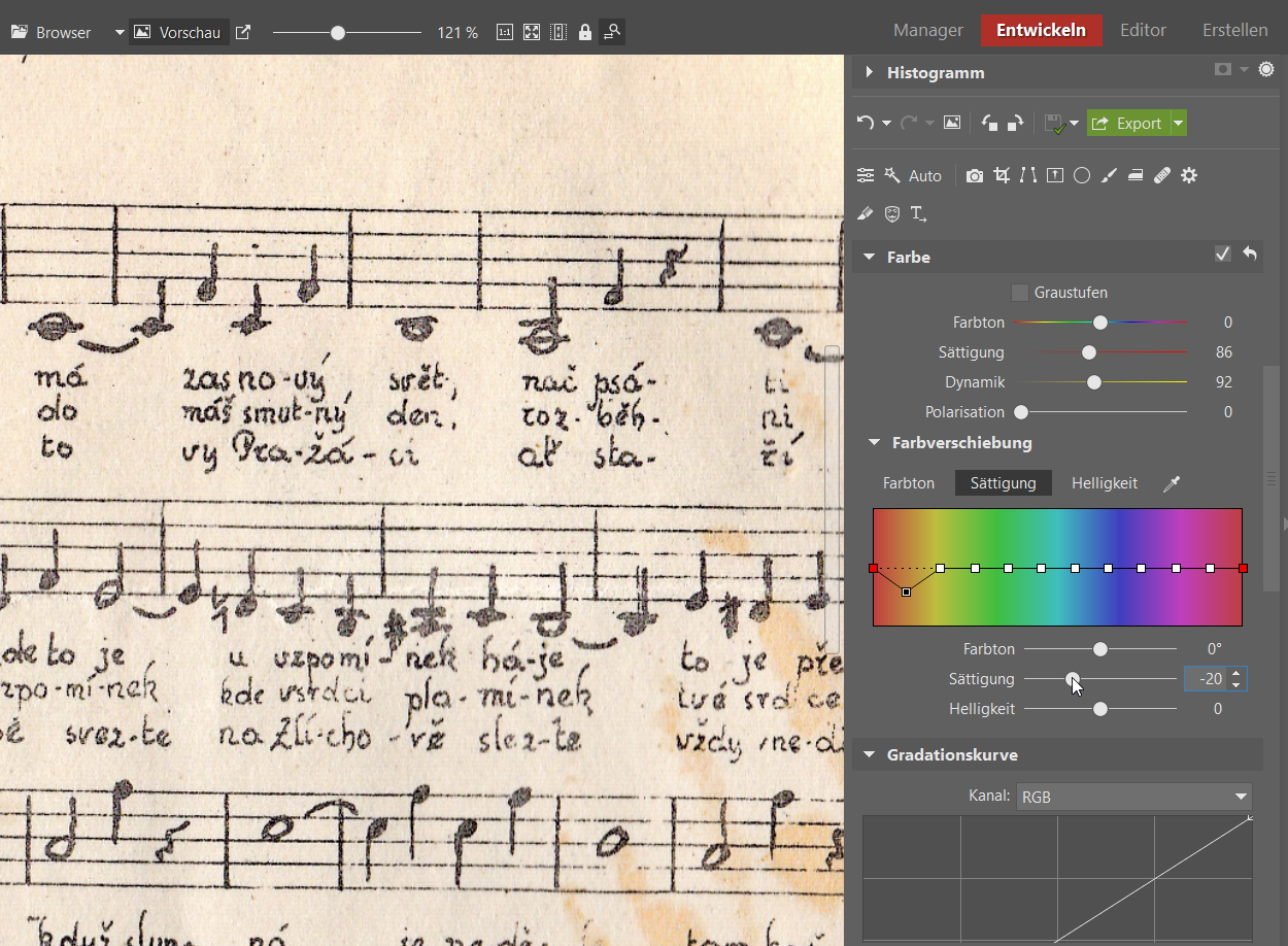 Verbessern Sie die Lesbarkeit alter Dokumente: Scanner und Zoner Studio helfen Ihnen dabei