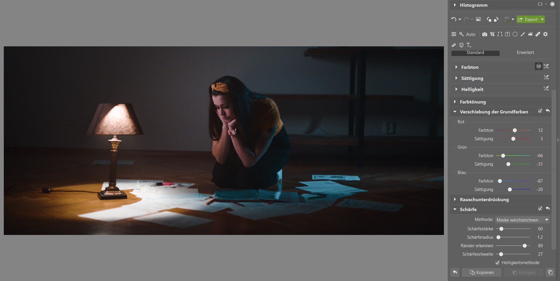 Bildbearbeitungsschule im Zoner Studio III: Bearbeiten Sie Ihr Foto im Filmstil