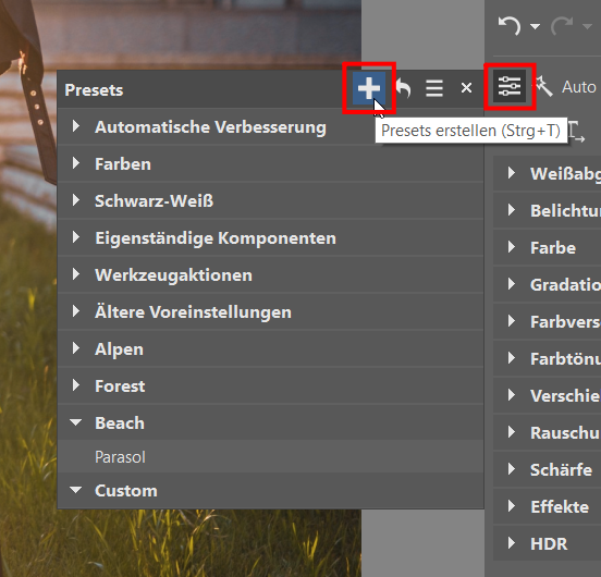 Wie beschleunigt man die Fotobearbeitung und behält seinen persönlichen Stil bei? Erstellen Sie Ihre eigenen Presets