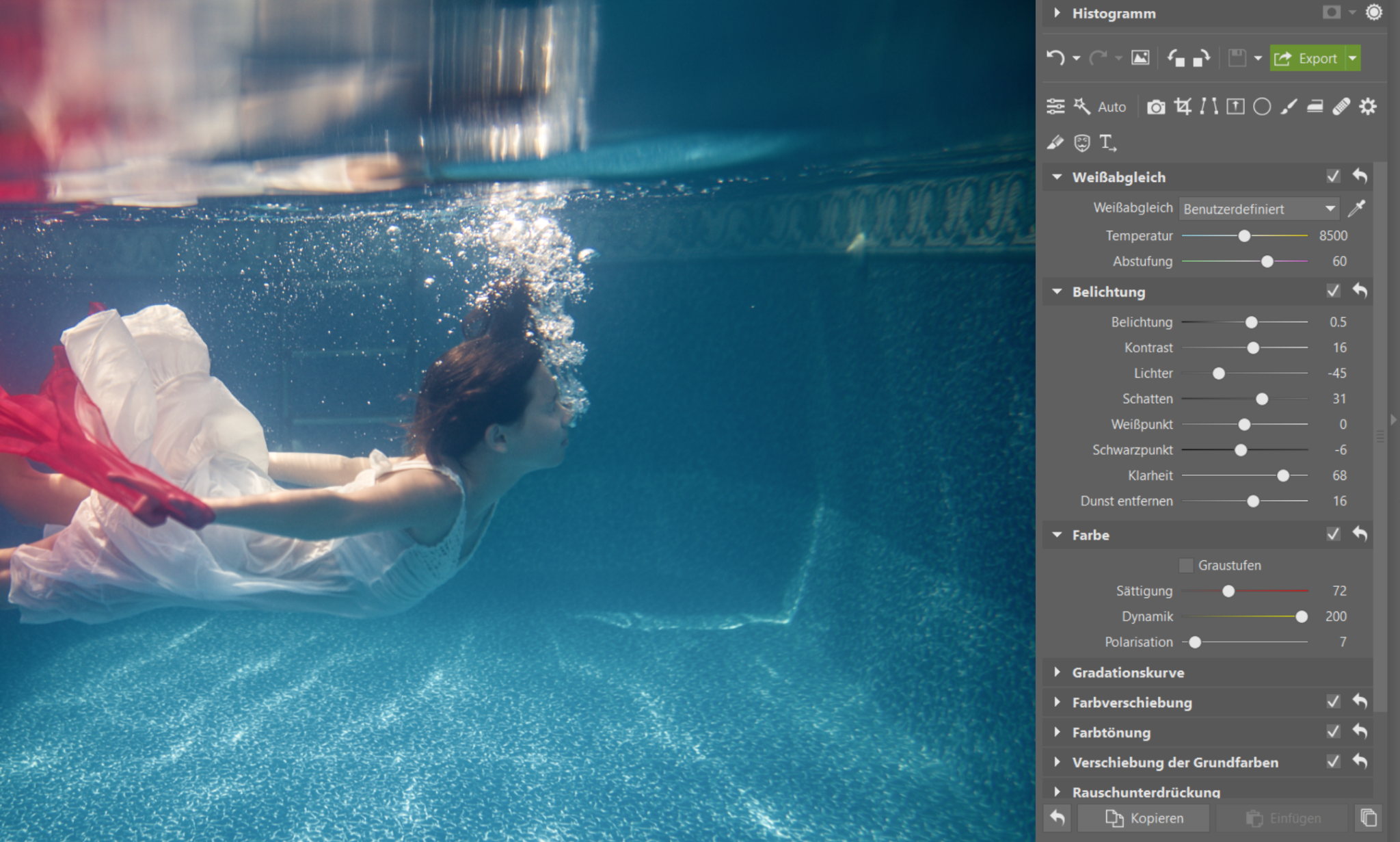 Unterwasserfotografie: Wie man Unterwasserfotos bearbeitet, damit sie lebendig wirken