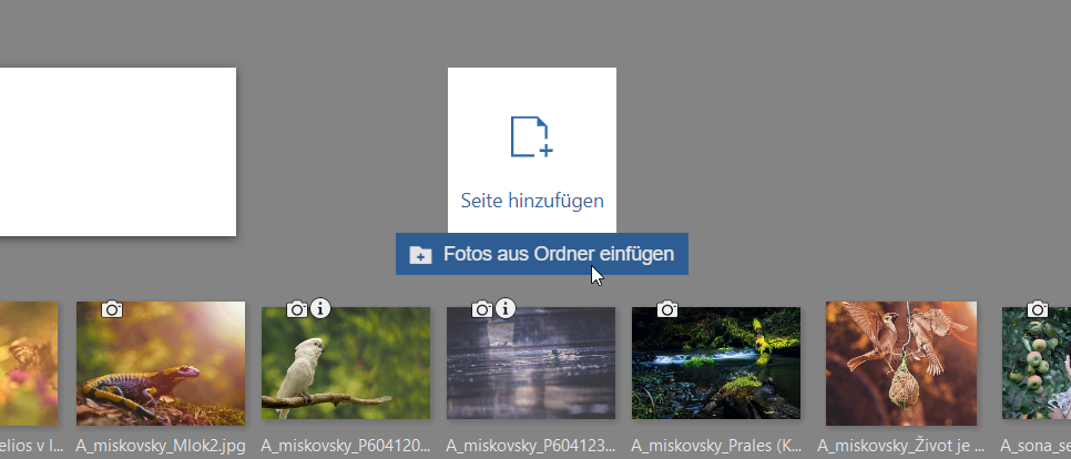Wir verbessern das Modul "Erstellen": noch einfacheres Erstellen von Fotoartikeln