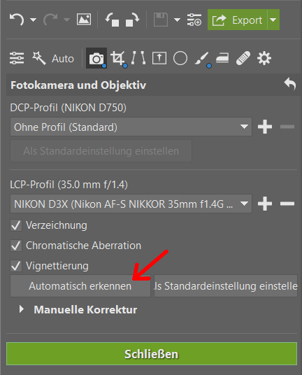 So verbinden Sie einen DNG Converter mit Zoner Photo Studio