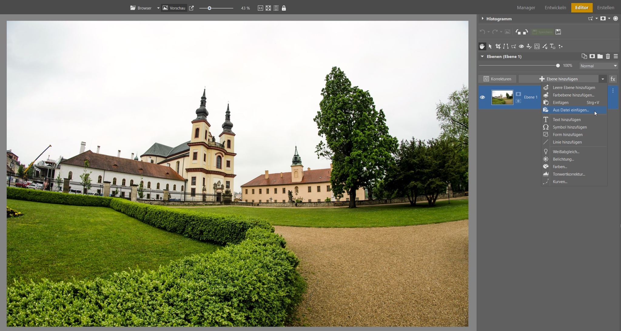 So ändern Sie einen langweiligen Himmel im Foto