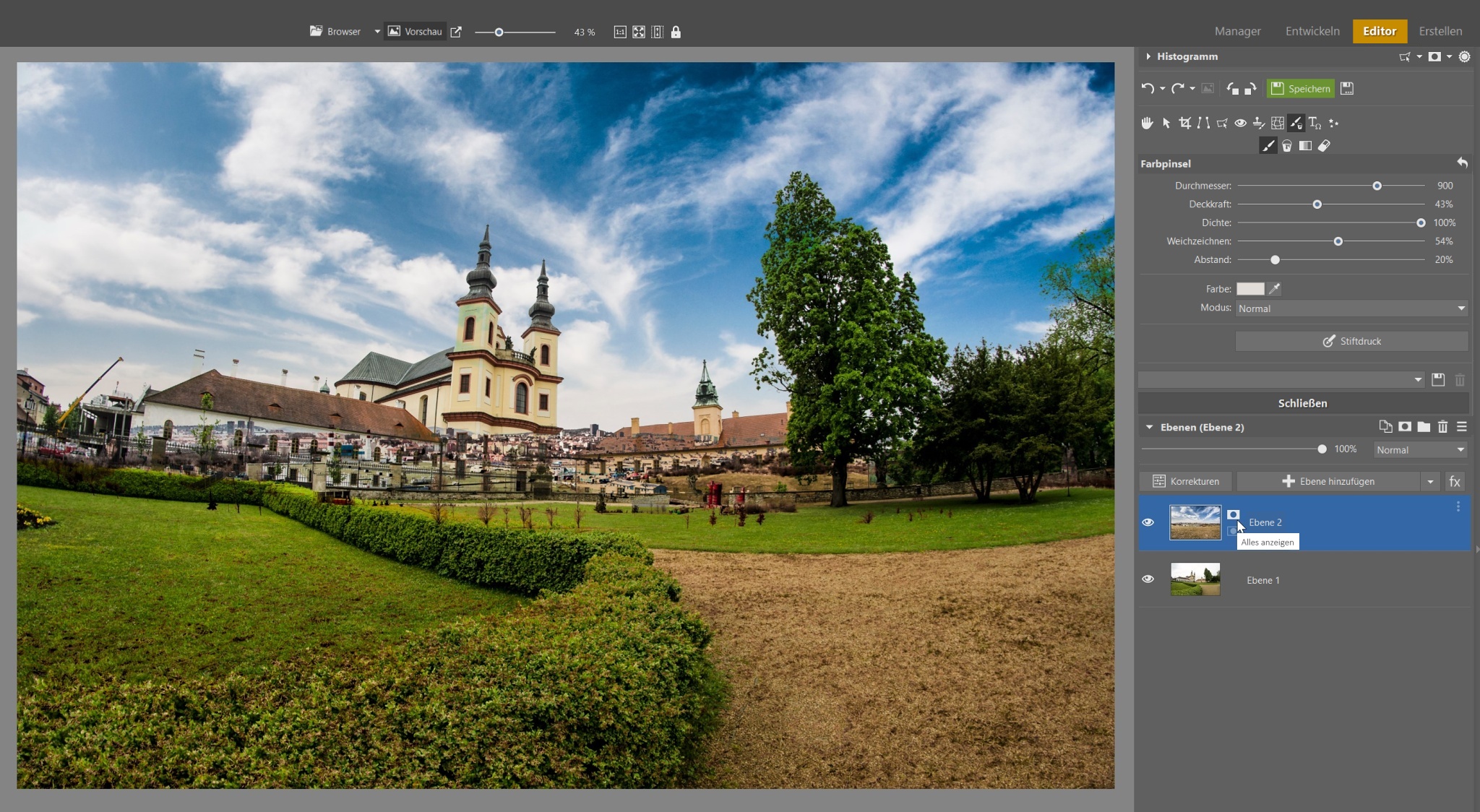 So ändern Sie einen langweiligen Himmel im Foto