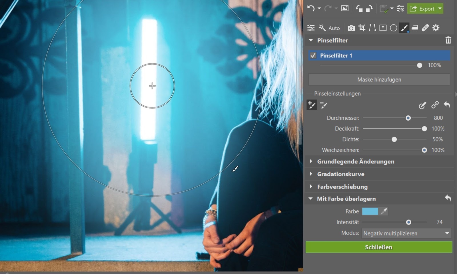 Mist Filter für einen weichen Effekt