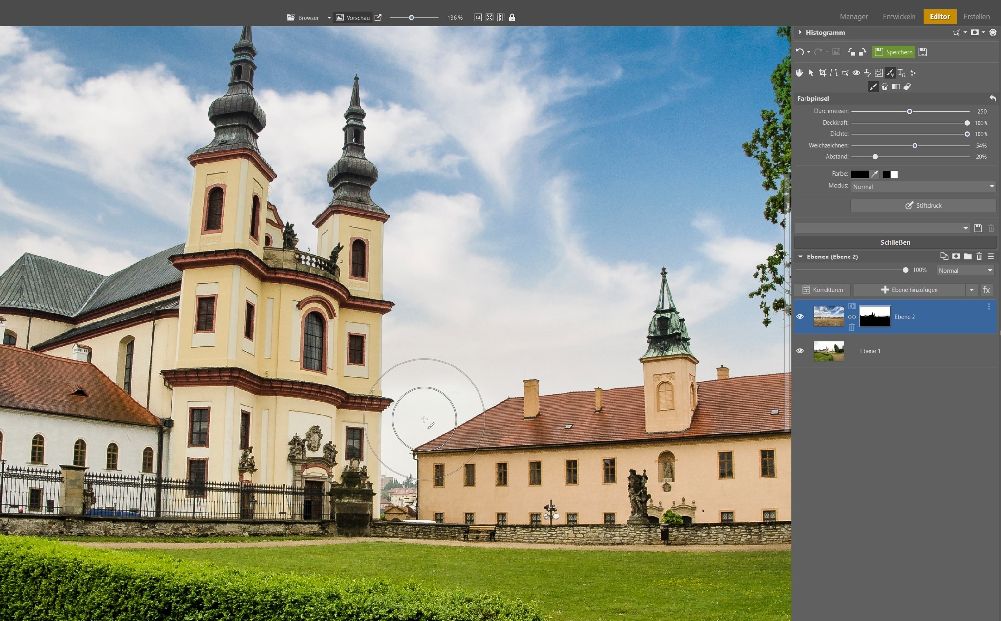So ändern Sie einen langweiligen Himmel im Foto