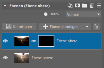 Zusammenfügen von Landschaftsfotos