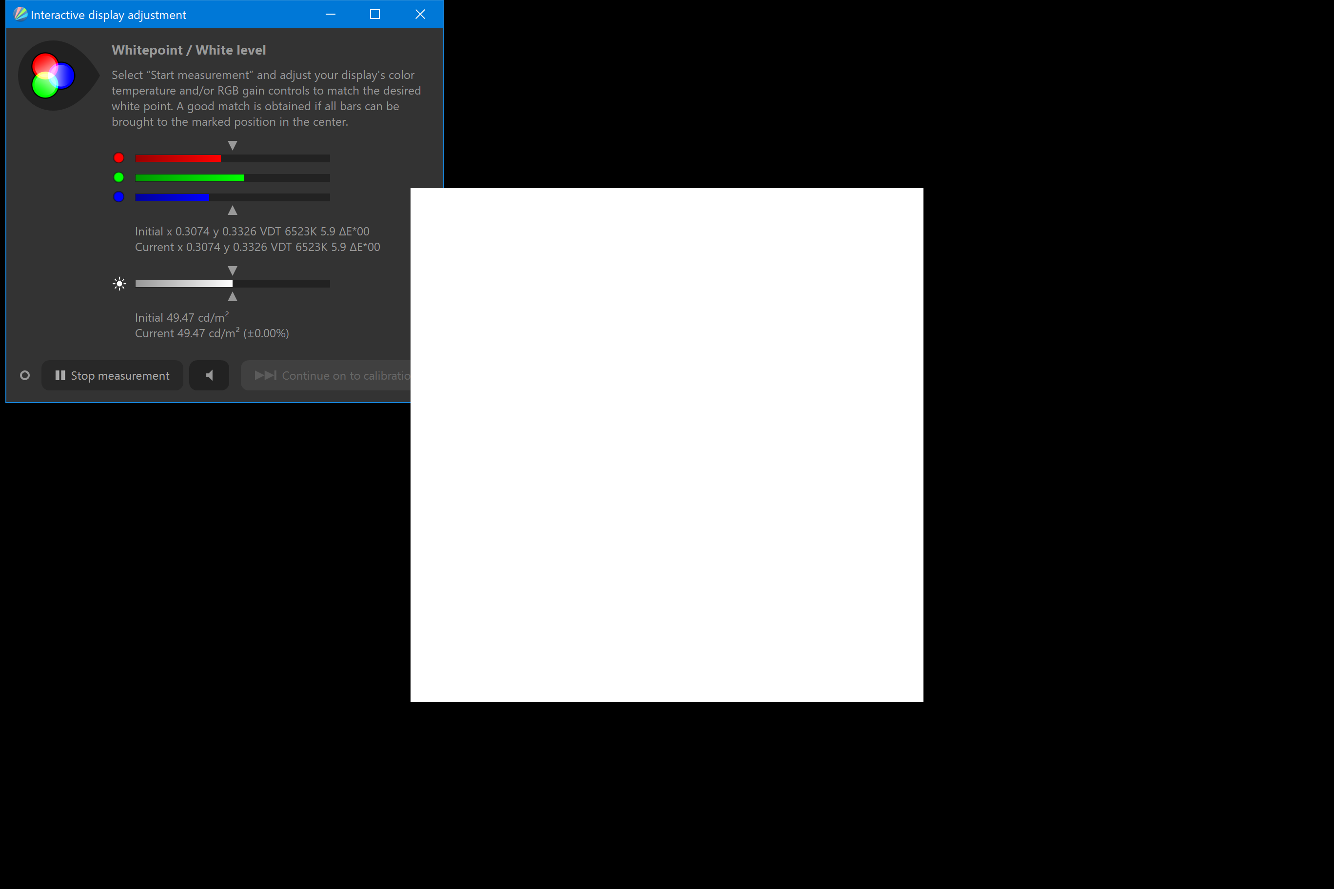 Monitorkalibrierung mit einer Sonde