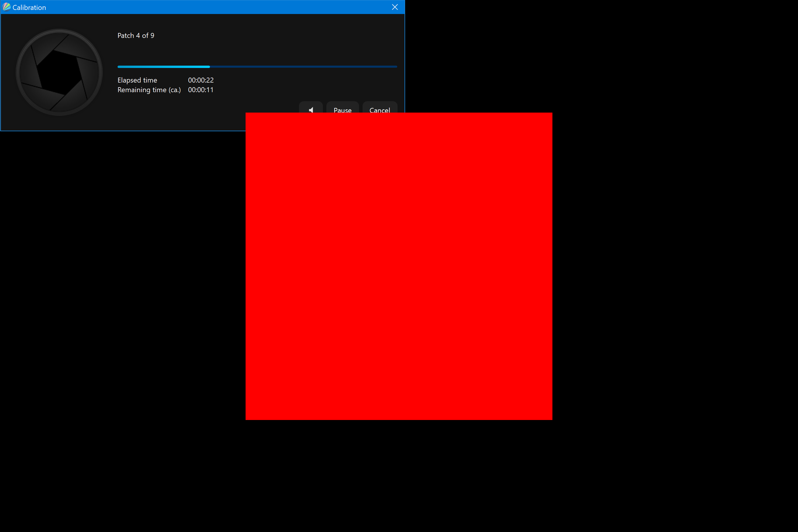 Monitorkalibrierung mit einer Sonde